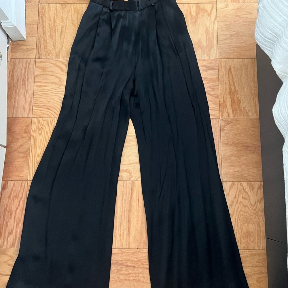 Ralph Lauren Black Wide-Leg Pants